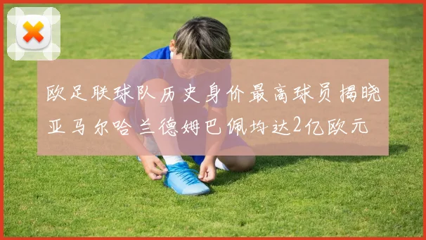 欧足联球队历史身价最高球员揭晓亚马尔哈兰德姆巴佩均达2亿欧元
